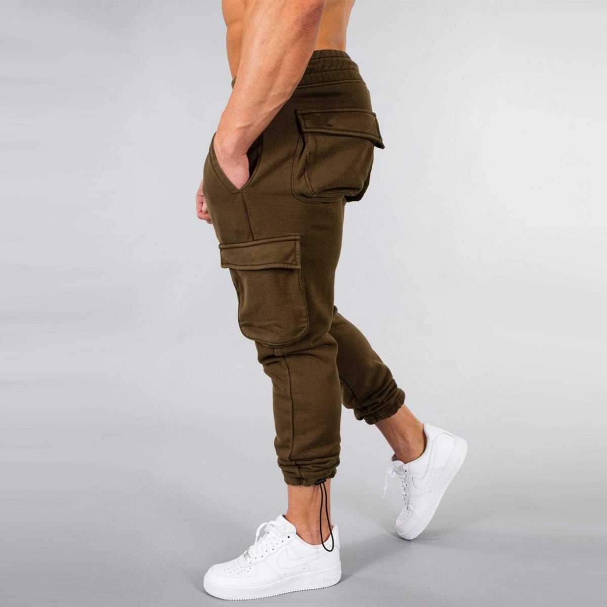 Anton - Herre Casual Slim-Fit Cargo Joggerbukser