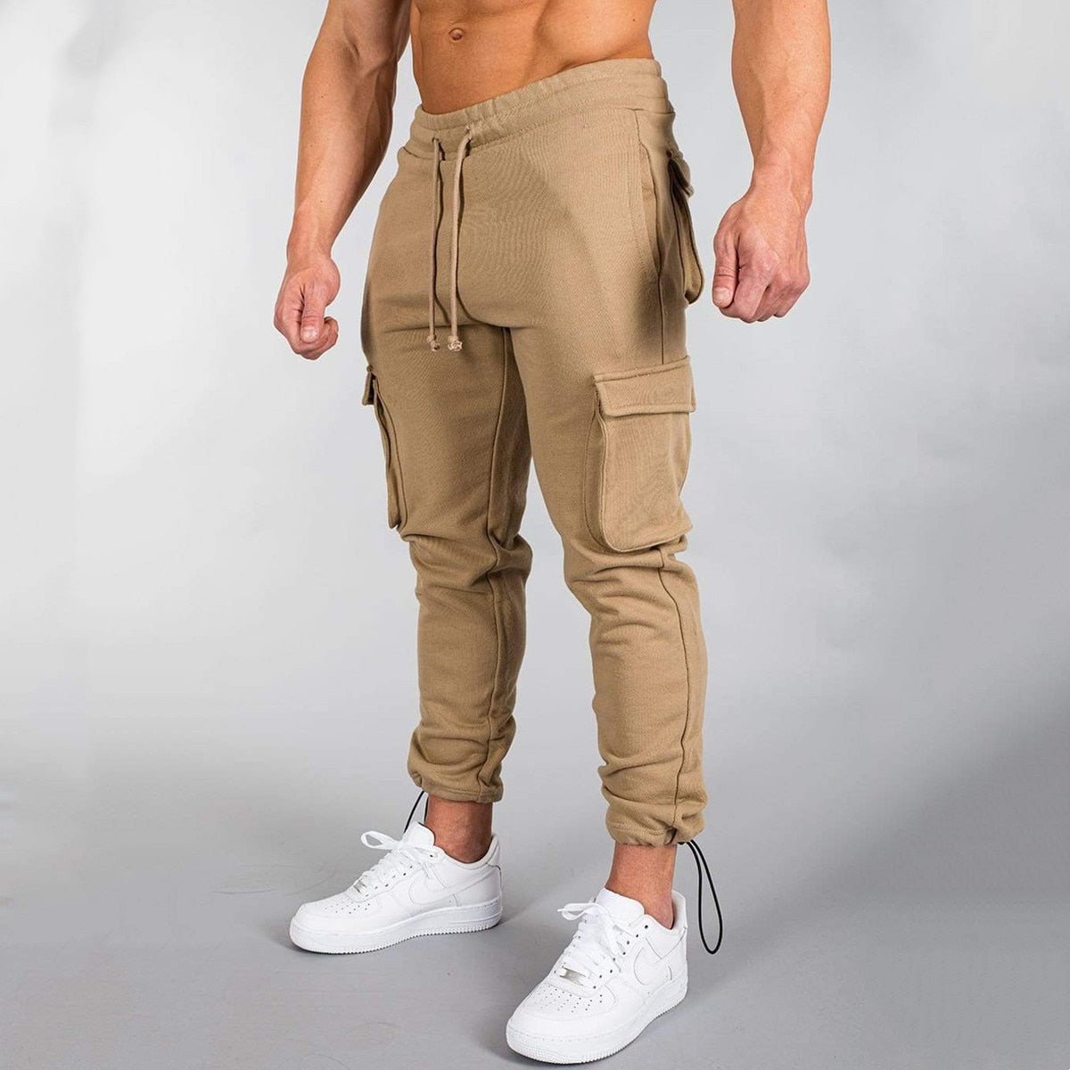 Anton - Herre Casual Slim-Fit Cargo Joggerbukser