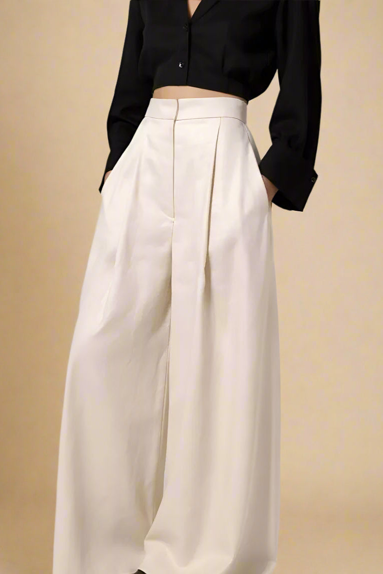 Selma bukser | Bred silhuet & underspillet elegance